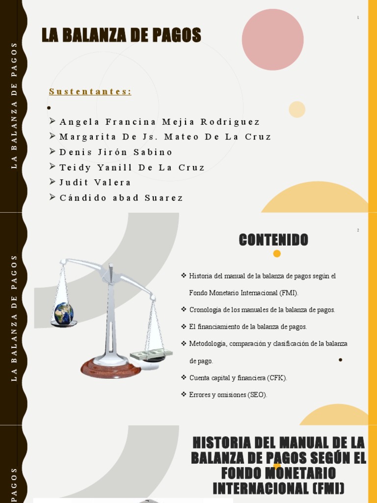 Balanza de Pagos | PDF | Balance de pagos | Economias