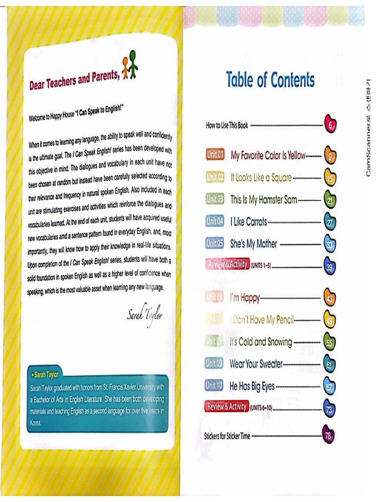 I Can Speak English 1 SB | PDF