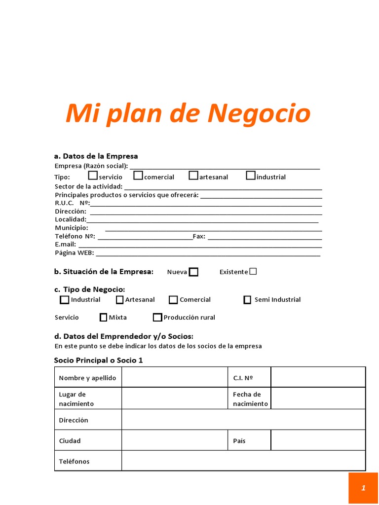 Guía para Elaborar un Plan de Negocio | PDF | Marca | Análisis FODA