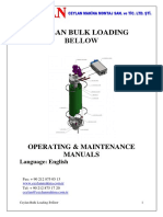 Ceylan Bulk Loading Bellow User Manual