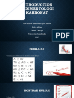 Introduction Sedimentologi Karbonat