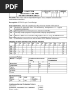 ECT 206 Computer Organization and Microcontroller-Syllabus