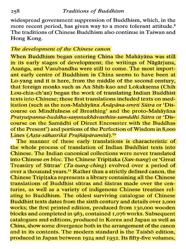 The Development of The Chinese Canon The Foundations of Buddhism