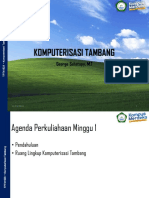 Komputerisasi Tambang - Pertemuan 1