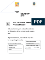 Prueba Modelo Matematica 4