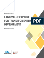 Land Value Capture For Transit Oriented Development