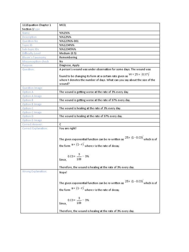 Identifying Exponential Functions | PDF | Teaching Methods & Materials