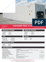 Fiche Technique Containers 40 Frigorifique HC