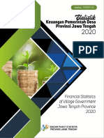 Statistik Keuangan Pemerintah Desa Provinsi Jawa Tengah 2020