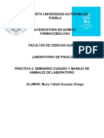 PRÁCTICA 2 SEMINARIO CUIDADO Y MANEJO DE ANIMALES DE LABORATORIO