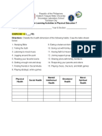 Health 7 Activity Sheet (Q1)