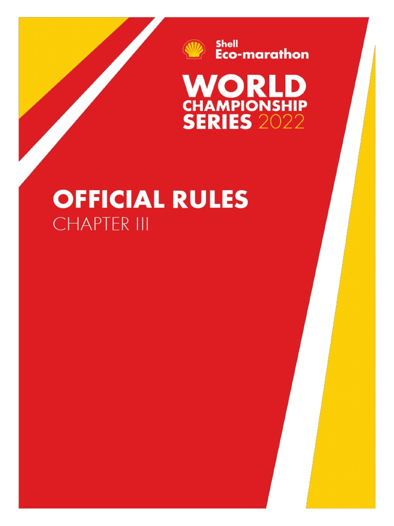 Shell Eco-Marathon 2022 Rules Overview | PDF | Fuel Economy In ...