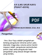 M.K Ilmu Ukur Kayu (PNHUT 43316) : Pamona Silvia Sinaga, S.Hut., M.Si