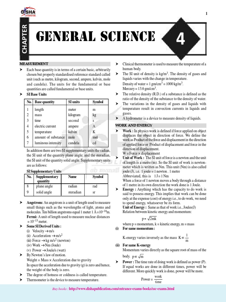 General Science Pdf , Introduction to General Science – QRBENE