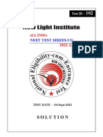 All India NEET Test–02 Solution