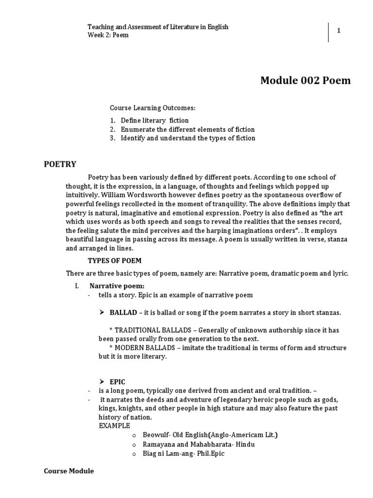 Poetry Pdf Poetry Rhyme