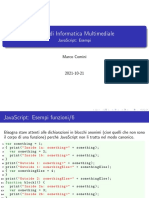 Corso Di Informatica Multimediale: Javascript: Esempi