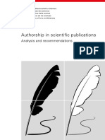 Authorship in scientific publications[40026]