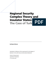 Regional Security Complex Theory and Insulator States: The Case of Turkey 