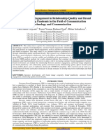 Customer Brand Engagement in Relationship Quality and Brand Loyalty During Pandemis in The Field of Communication Technology and Communication