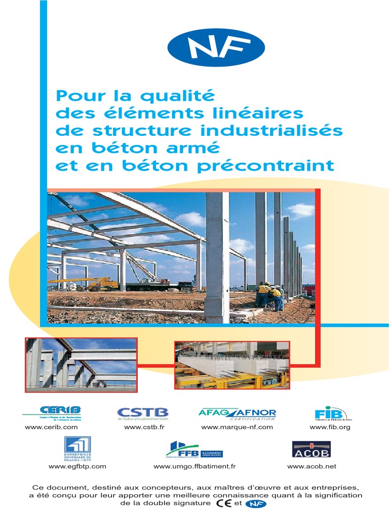 Certification NF pour Béton Armé et Précontraint | PDF | Béton | Code ...