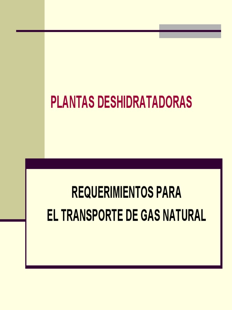 Requisitos para el Transporte de Gas Natural | PDF | Intercambiador de ...