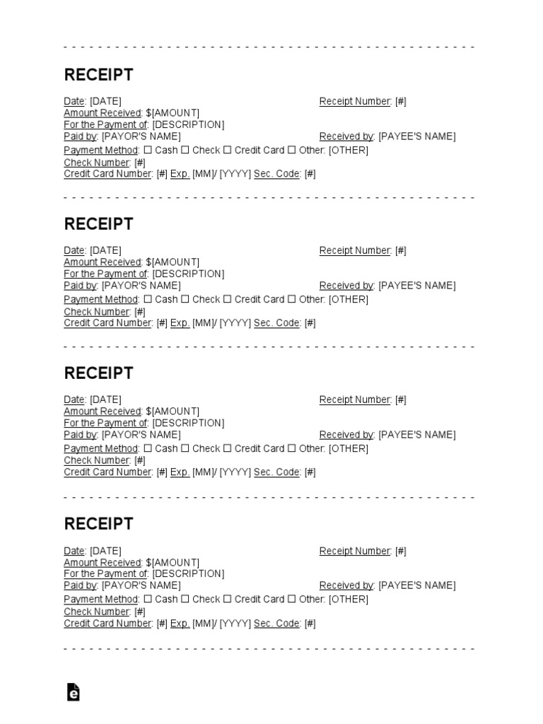Receipt Template | PDF