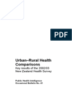Urban Rural Health Comparison