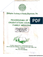 Orientation Course Family Medicine