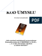 Lewandowski Artur - Kod Umyslu (Techniki Sprzedazy