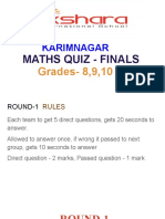 Math Quiz Final 8,9,10