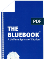 Bluebook Online Trial Structure and Use of Citations