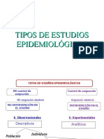 Estudios epidemiológicos: tipos y diseños