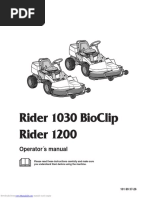 Husqvarna Rider 1200 Operator's Manual