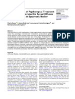 The Effectiveness of Psychological Treatment in Adult Male Convicted For Sexual Offenses Against Children: A Systematic Review