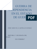 Guerra de Independencia en El Estado de Guerrro