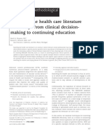 Searching The Health Care Literature