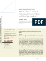 Is There A Difference Between Ethnic and Civic Nationalism - Tamir Y Et Al (2018) Annual Rev of Polit SC