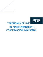 Taxonomía de Los Tipos de Mantenimiento