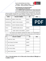 Acta de Conformación de Comité de Aula Primaria