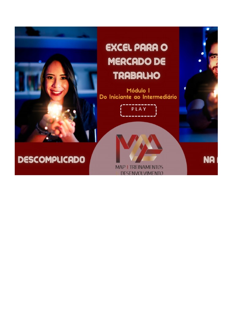 Material Do Aluno - Excel para o Mercado de Trabalho - Módulo I | PDF
