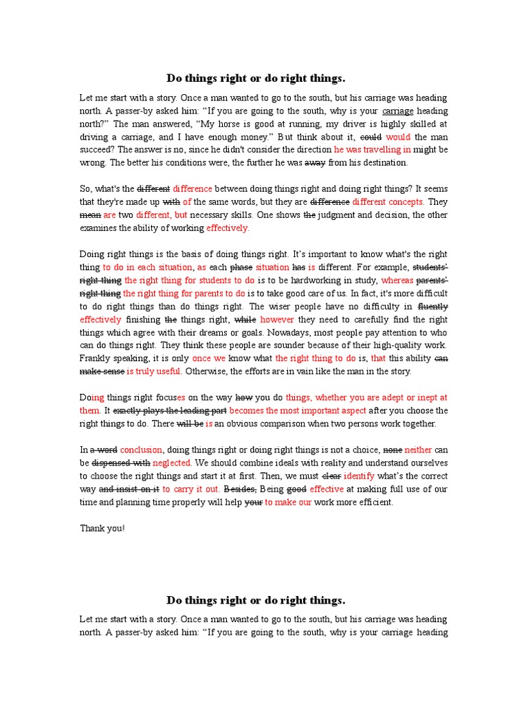 Do Things Right or Do Right Things | PDF | Cognition | Cognitive Science