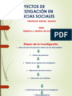 Objetivos y Diseños de Investigación