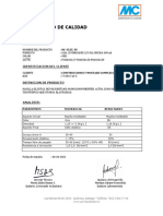 Cert Calidad MC-FLEX PU GRIS-CONSTRUCCIONES Y MONTAJES COMPLEX LTDA