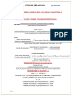 Balance de Materia de Proceso Con Reacción Química