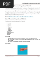 Mechanical Properties of Materials