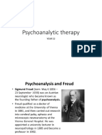 Y12 - Psychoanalytic Therapy - 1