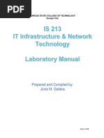 Is 213-It Infras. and Network Tech - Laboratory Manual