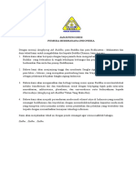 Berita Acara Pelantikan Ketua Dan DP Provinsi Kepri