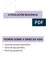 A Evolución Biolóxica. Tema 5